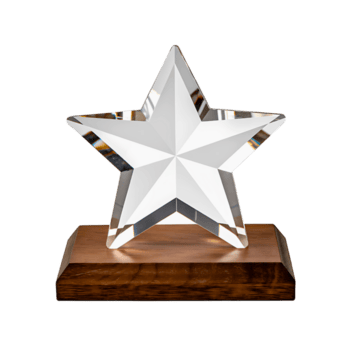 Optical Crystal Star Trophy