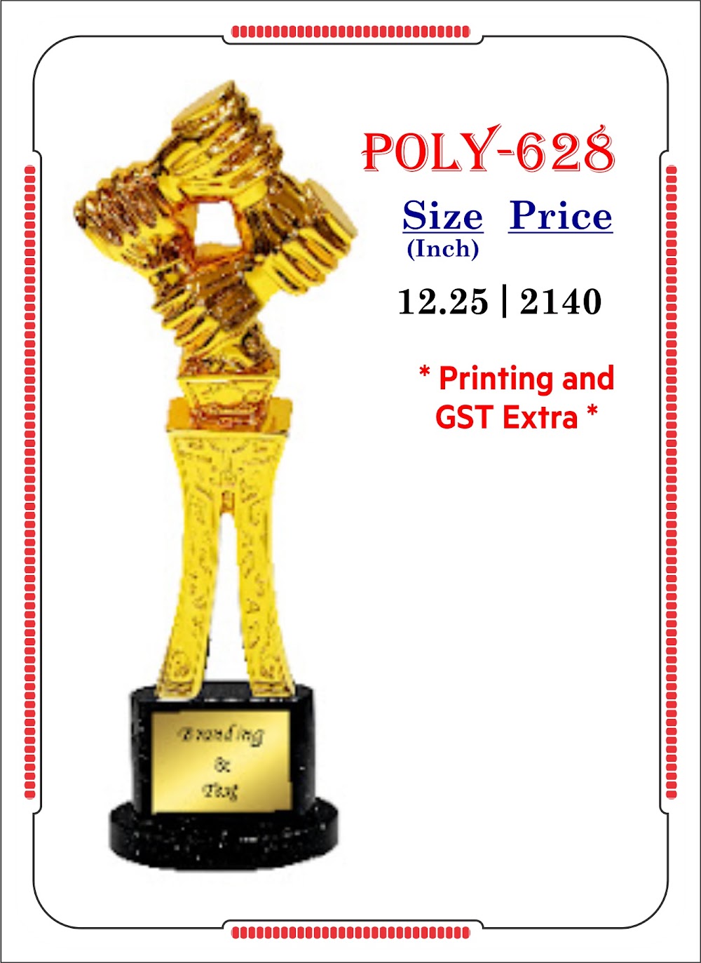 Polyresin Trophy POLY-628